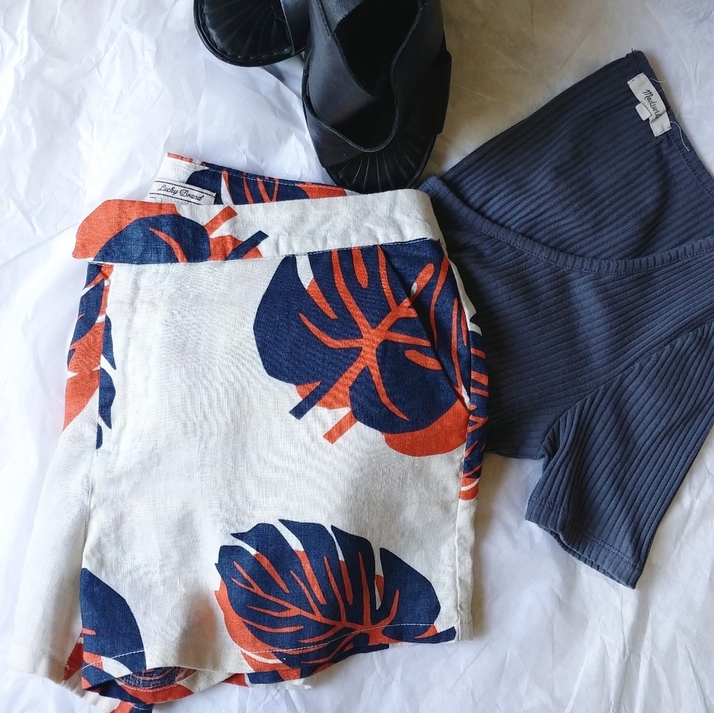 [Lucky] Linen Tropical shorts